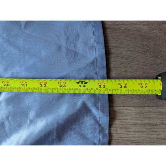 Valerie Stevens Womens Light Blue Satin Pajama Set Button-Up Top & Shorts - Picture 7 of 8